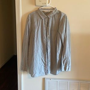 Super cute llama button up!